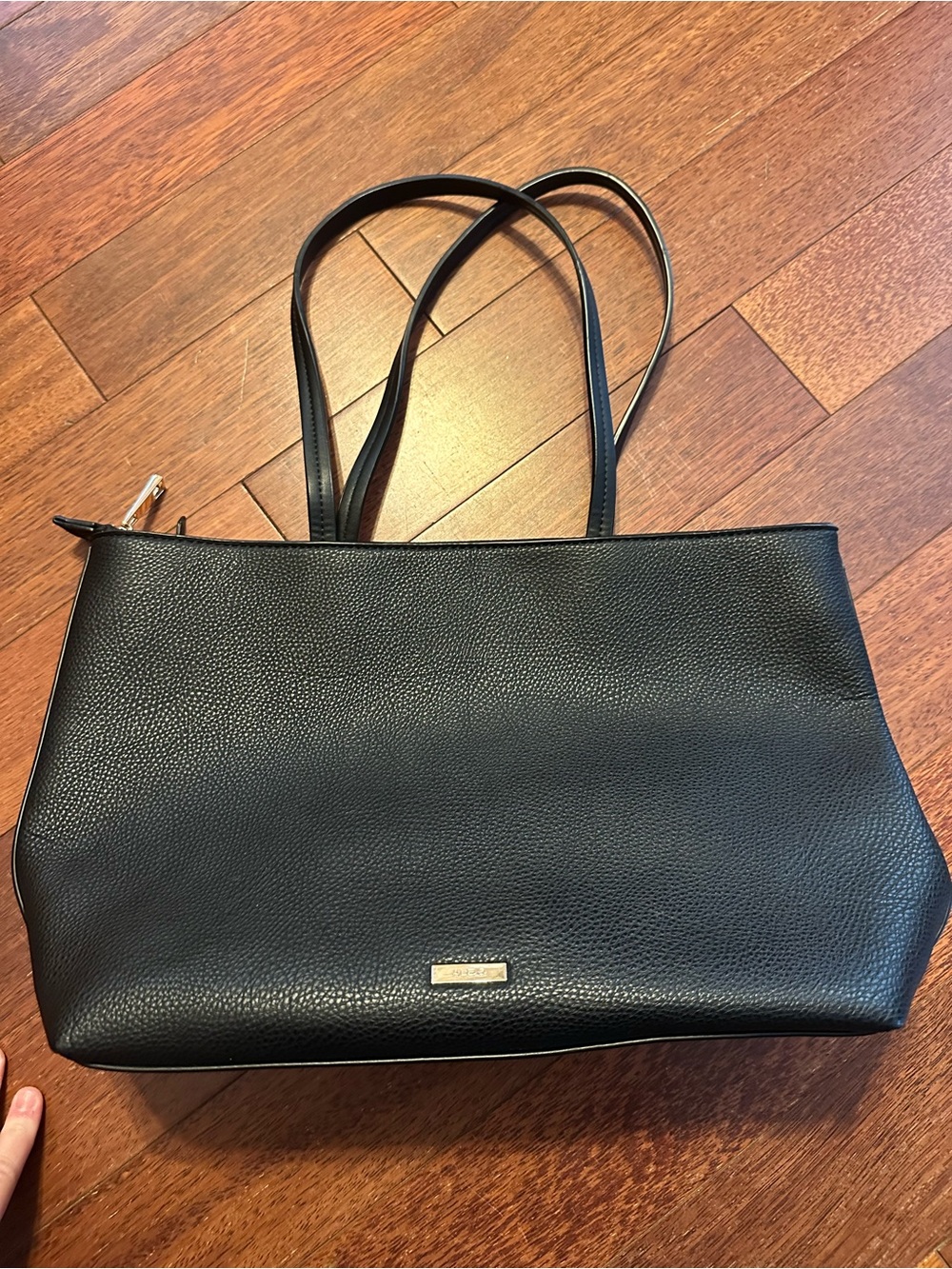 Aldo Black Pebbled Leather Tote